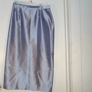 Alex Evenings Silver Holographic Skirt Sz 12